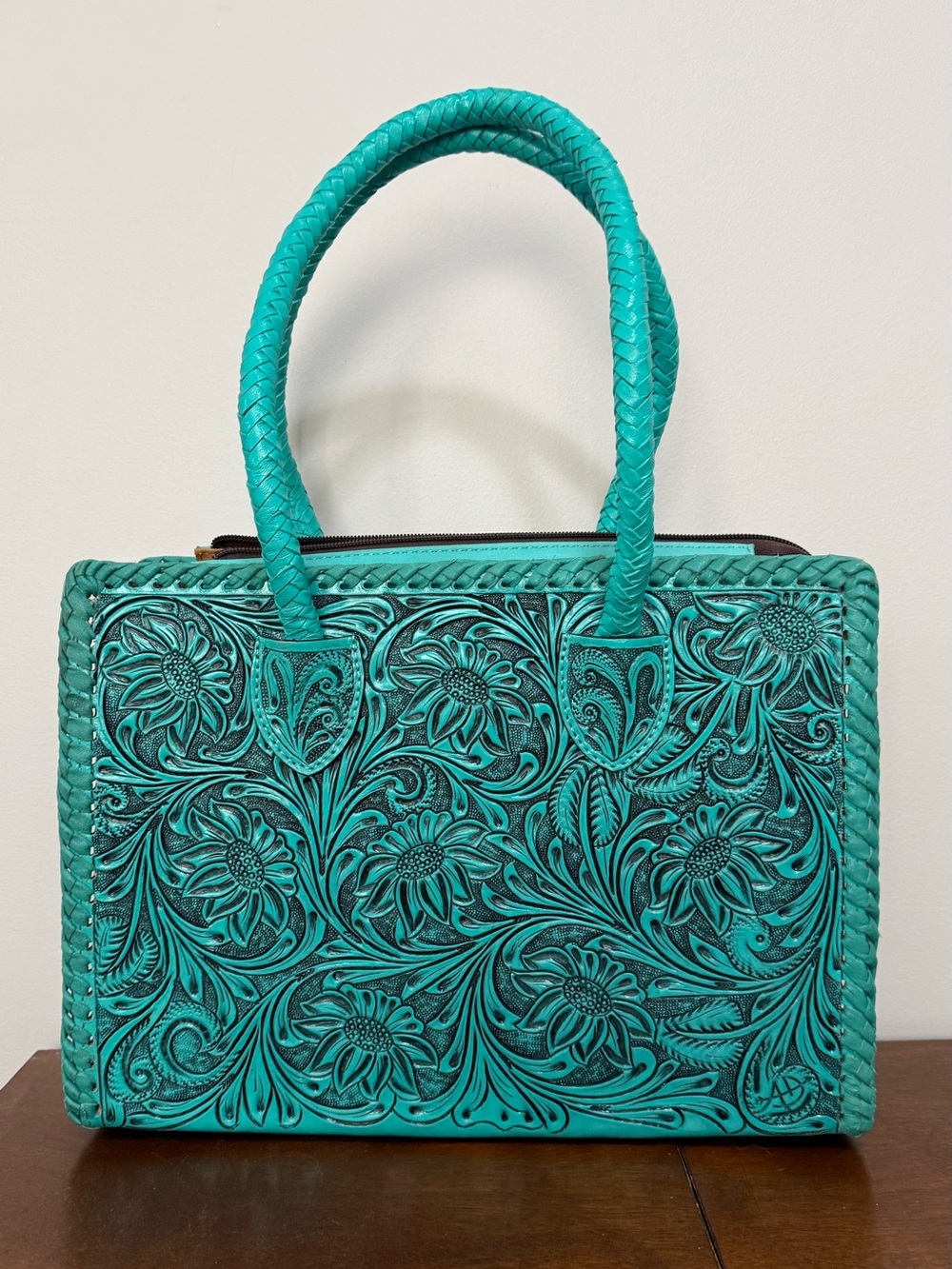 American Darling Tooled Leather Tote w/ Crossbody Strap